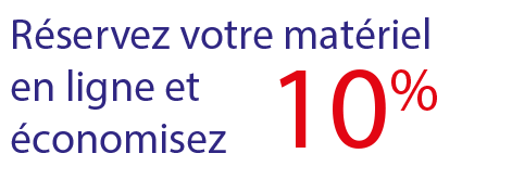 Economisez 10% en réservant en ligne